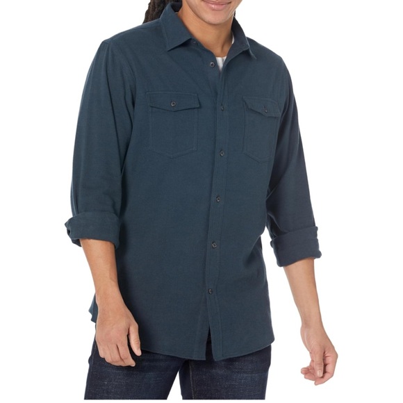 NWT Amazon Essentials Men's Regular-Fit Long-Sleeve Two-Pocket Flannel Shirt XL - Picture 1 of 8